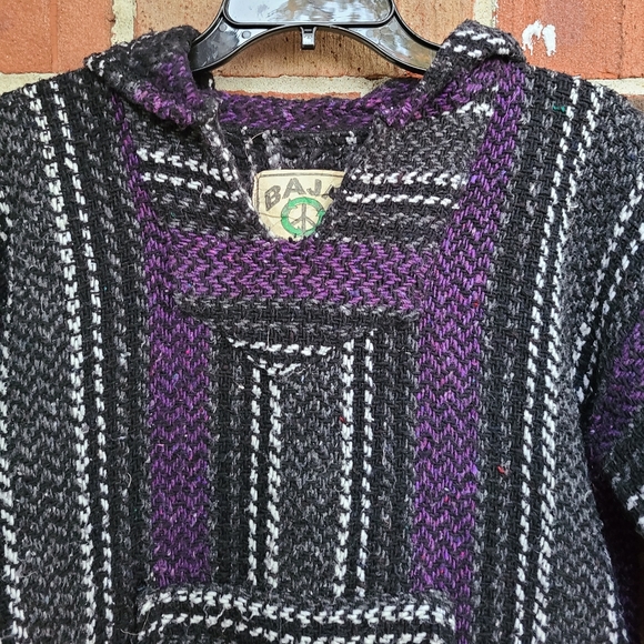 Baja Joe Purple Black Hoodie - Picture 2 of 6